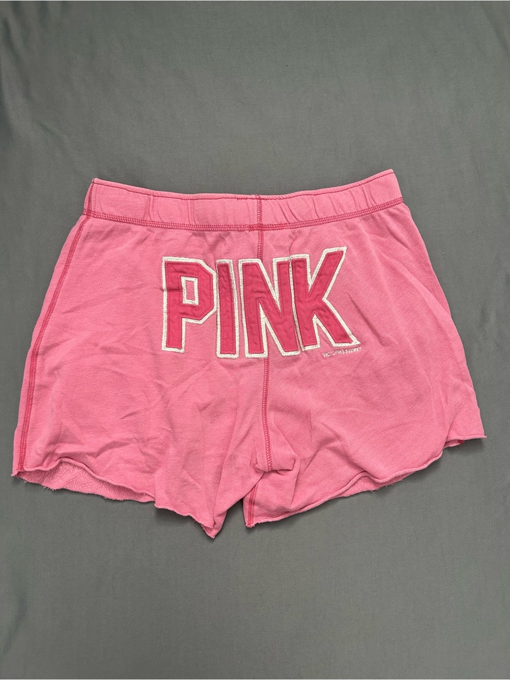 Victoria's Secret Pink Varsity Spell Out Y2K Booty Micro Mini Shorts Pink XS